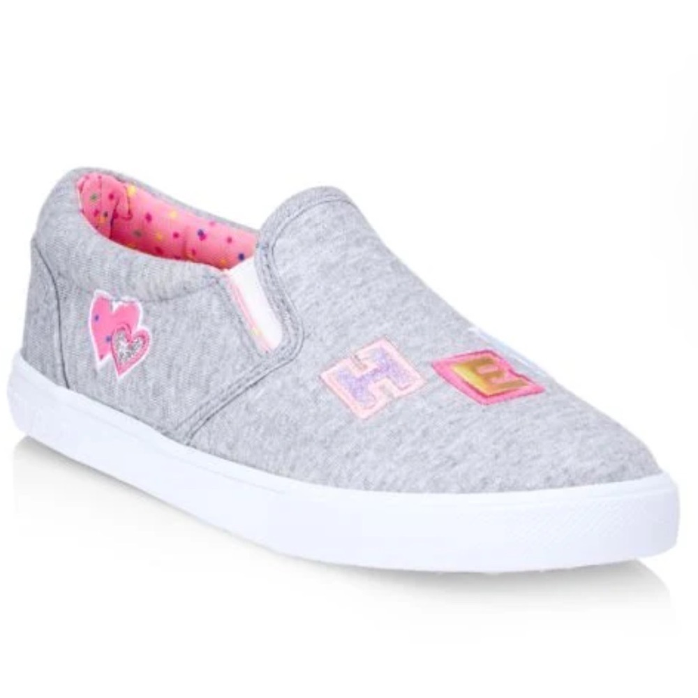 🆕 Isaac Mizrahi Loves Crayon Slip On Sneakers NWT Grey Pink SZ 6 - Picture 8 of 8